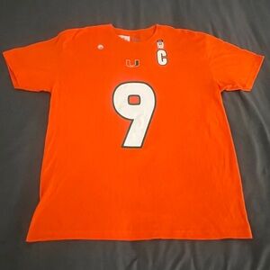 Miami Hurricanes NCAA Football Dyme Lyfe t-shirt jersey New